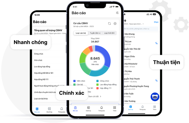 Quản lý cán bộ mọi lúc, mọi nơi với MISA QLCB Mobile